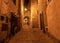 Scarlino at night, picturesque medieval town in Maremma, Italy.
