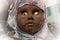 Scary black doll face