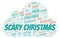 Scary Christmas word cloud