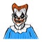 A Scary Clown avatar.