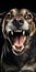 Scary Dog With Screaming Expression - Modernism Image