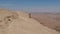 Scary edge of cliff at Makhtesh Ramon crater