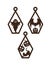 Scary Halloween Earring Template SVG Laser Cut File