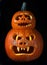 Scary Halloween pumpkins Jack O Lanterns