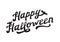 Scary Hand Drawn Lettering Happy Halloween