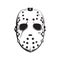 Scary hockey mask illustration