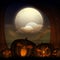 Scary Jack-o-Lanterns for Happy Halloween.