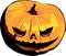 Scary Jack pumpkin Head Illustration