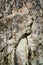 Scary limestone rock wall
