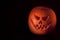 Scary orange Jack OÂ´Lantern halloween pumpkin