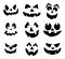 Scary, pumpkin face vector symbol icon design