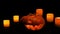 Scary pumpkin faces smiling in the dark scary pumpkin faces smiling in the dark