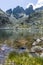 Scary Strashnoto Lake And Kupens peaks, Rila Mountain, Bulgaria