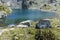 Scary Strashnoto Lake And Kupens peaks, Rila Mountain, Bulgaria