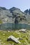 Scary Strashnoto Lake And Kupens peaks, Rila Mountain, Bulgaria