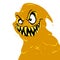 Scary Yellow Demon Sands Time character cartoon