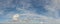 Scattered cloud formations, panorama format