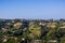 Scattered houses on one of the hills of Bel Air neighborhood, Los Angeles, California