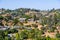 Scattered houses on one of the hills of Bel Air neighborhood, Los Angeles, California