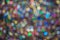 Scattered multicolor glittering bokeh background