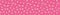 Scattered petal vector seamless border background. Floating etals on textured trailing stems blend hot pink banner. Hand