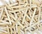 Scattered pile of popsicle sticks