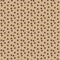 Scattered polka dots beige coffee color seamless pattern