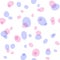 Scattered round spots seamless pattern. Simple endless print