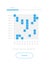 Scattered squares chart UI element template