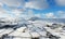 Scawt Hill Mountain in snow Antrim Northern Ireland