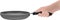 scef hand gripping a frying pan-