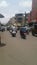Scenario of heavy crowds in the tilak chowk street, Solapur