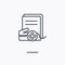 Scenario outline icon. Simple linear element illustration. Isolated line Scenario icon on white background. Thin stroke sign can