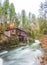 Scene of the Cedar creek grist mill in the morning,Washington,usa