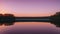 A Scene Of An Expressive And Unique Sunset Over A Lake AI Generative