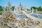 The scene of hell and horror at White Temple, Chiang Rai, Thailand