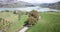 scene of mountain lake near Zahara de la Sierra, popular tourist attraction. Andalusia, Spain