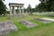 Scene of old, historic headstones and monuments on grounds of historic Albany Rural Cemetery, Albany County, New York, 2020