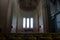 The scene in the organ hall of the Pitsunda temple.