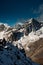 Scene: peaks and clouds from Gokyo Ri summit