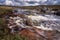 Scene of River Etive and mountains near Glencoe, Scotland, United Kingdom