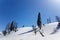 Scene of snow mountain in Gulmarg, Kashmir