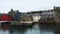 Scene in Stromness Harbour in Orkney