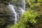 Scene of Tilos waterfall in La Palma Island, Canary Islands