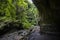 Scene of Tilos waterfall in La Palma Island, Canary Islands