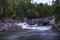 Scene of Upper Chippewa Falls in Ontario, Canada