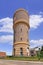 Scene wit the iconic ancient water tower, Tilburg, Netherlands