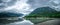 Scenery around mendenhall glacier park in juneau alaska