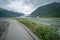 Scenery around mendenhall glacier park in juneau alaska