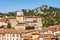 Scenery with Basilica of Santa Maria Maggiore in Bergamo Italy